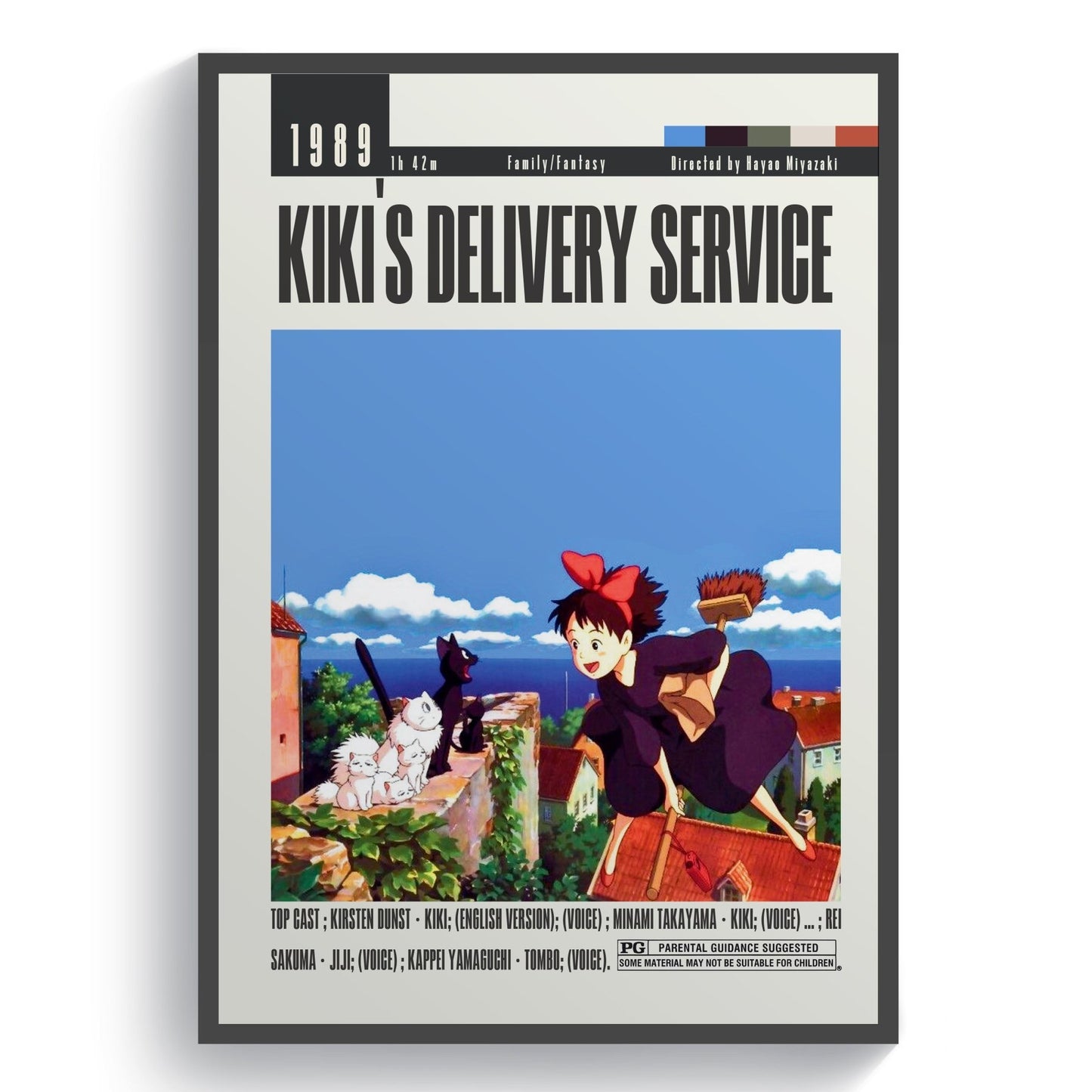 Kiki's Delivery Service Movie Posters - 98typesModern Minimal Movies