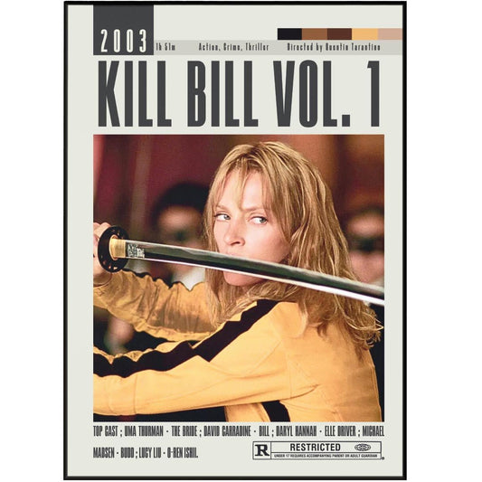 Kill Bill Posters | Quentin Tarantino Movies - 98typesModern Minimal Movies