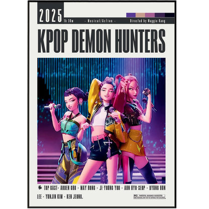 KPop Demon Hunters 2025 Film Poster - 98types