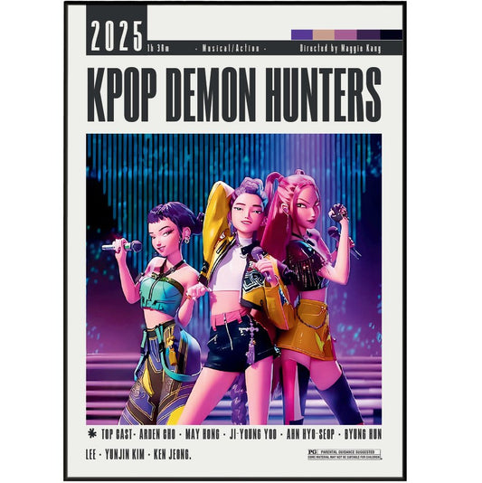 KPop Demon Hunters 2025 Film Poster - 98types