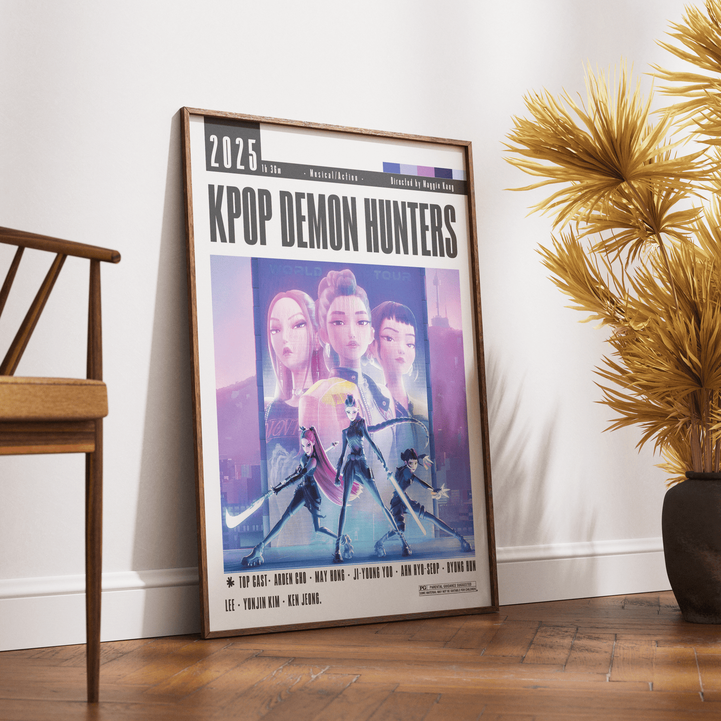 KPop Demon Hunters Films Poster - 98typesModern Minimal Movies