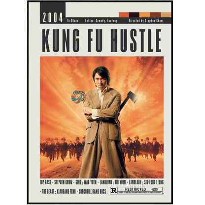 Kung Fu Hustle Poster | Stephen Chow Movies - 98typesModern Minimal Movies