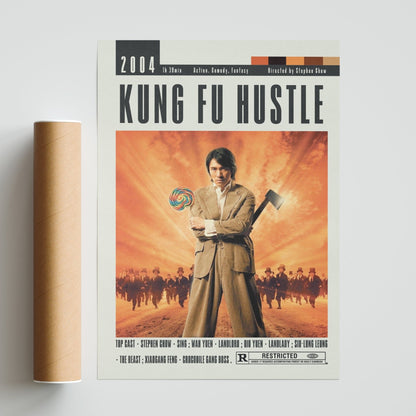 Kung Fu Hustle Poster | Stephen Chow Movies - 98typesModern Minimal Movies