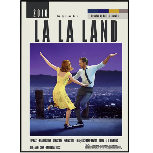 La La Land Poster | Damien Chazelle Films - 98typesModern Minimal Movies