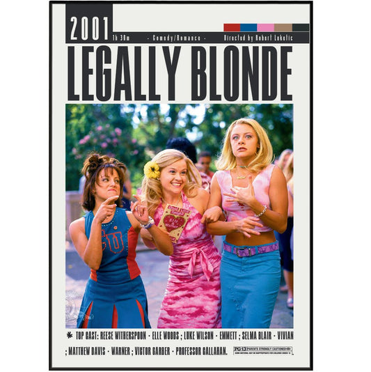 Legally Blonde Poster | Robert Luketic Movies - 98typesModern Minimal Movies