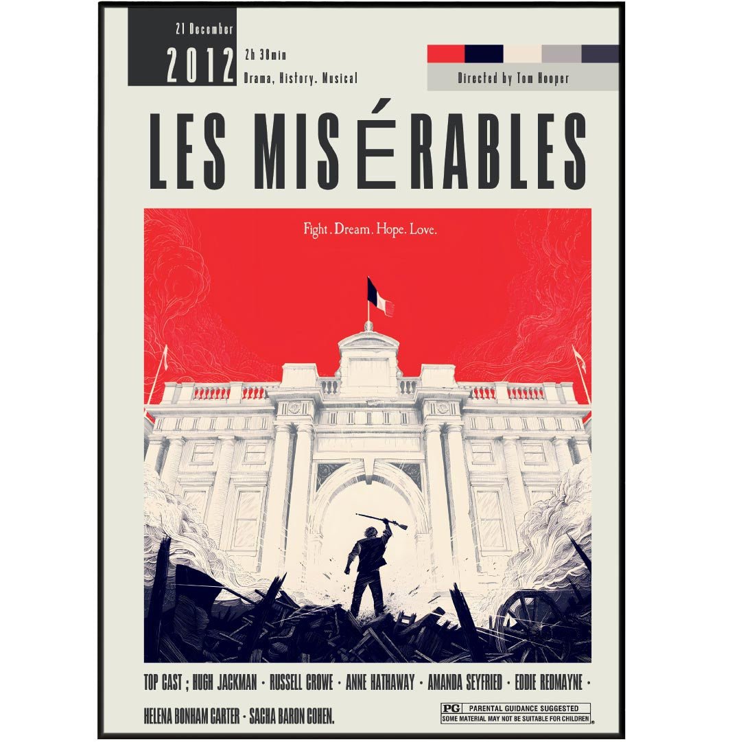 Les Misérables Poster | Tom Hooper Movies - 98typesModern Minimal Movies