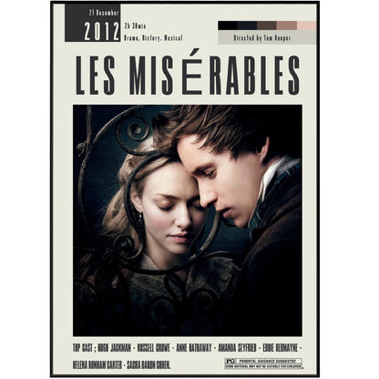 Les Misérables Poster | Tom Hooper Movies - 98typesModern Minimal Movies