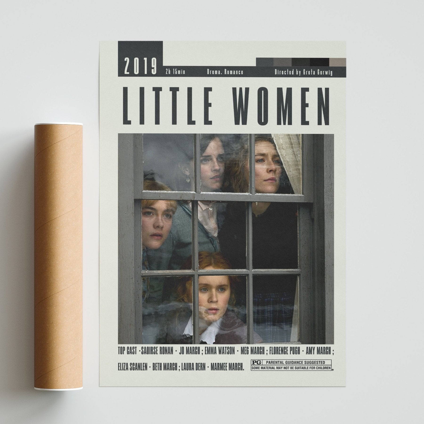 Little Women Poster | Greta Gerwig Movie - 98typesModern Minimal Movies