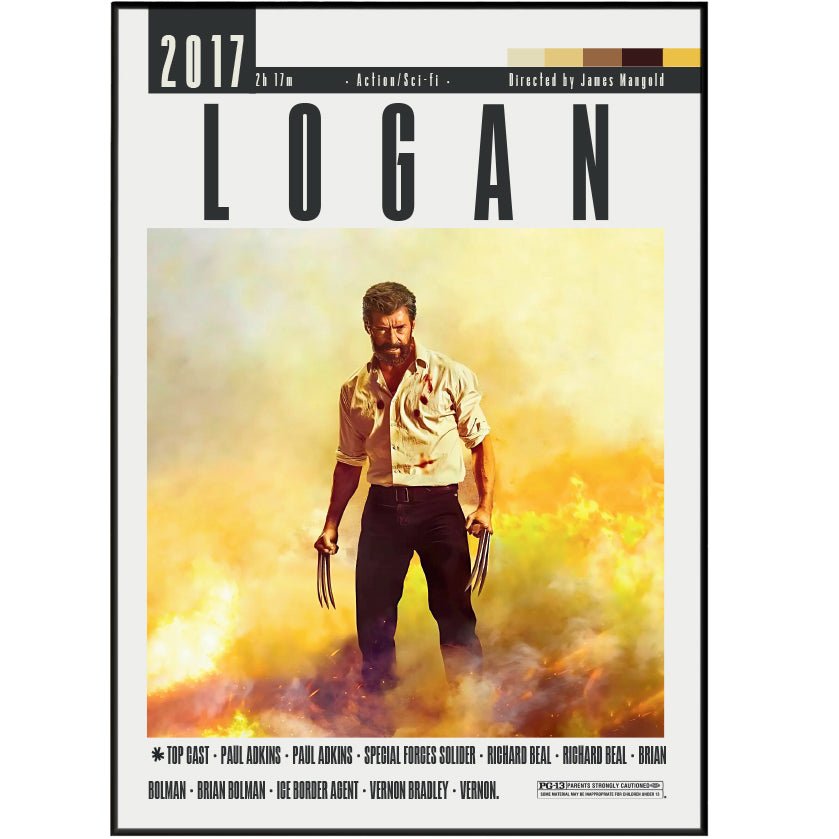 Logan 2017 Movie Posters - 98typesModern Minimal Movies