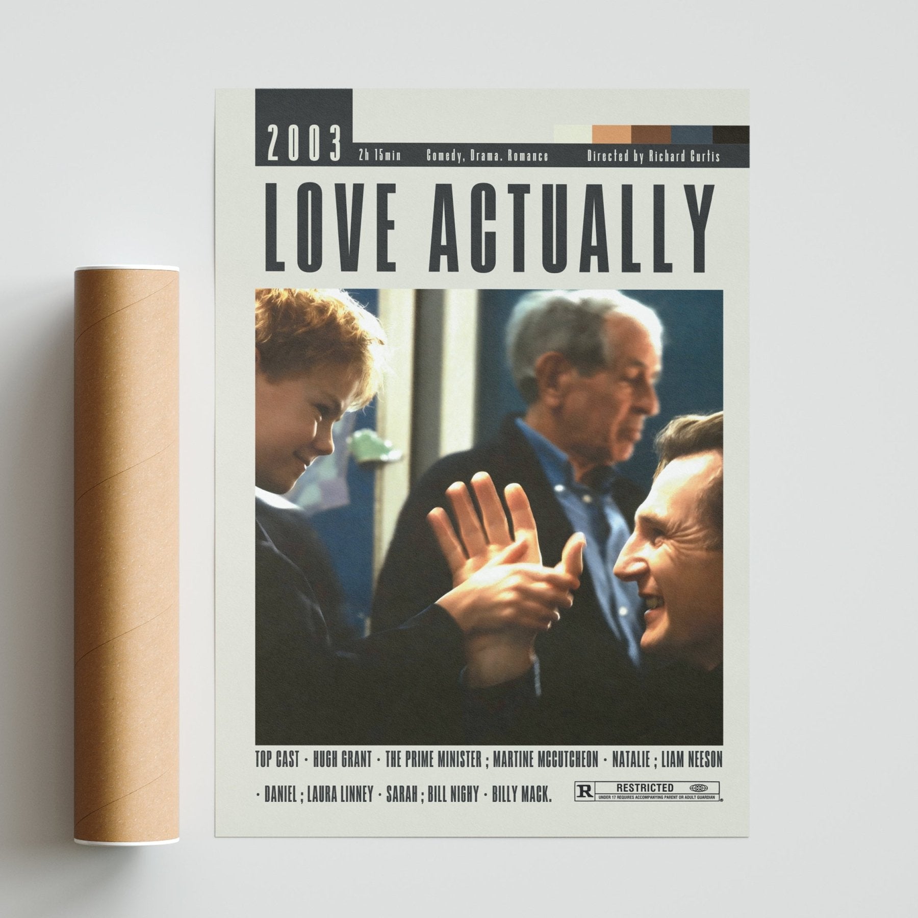 Love Actually Poster | Richard Curtis Movies - 98typesModern Minimal Movies