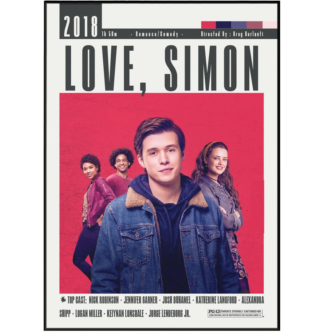 Love, Simon Movie Poster - 98typesModern Minimal Movies