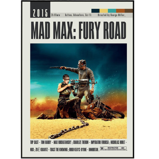 Mad Max: Fury Road Poster | George Miller Movies - 98types