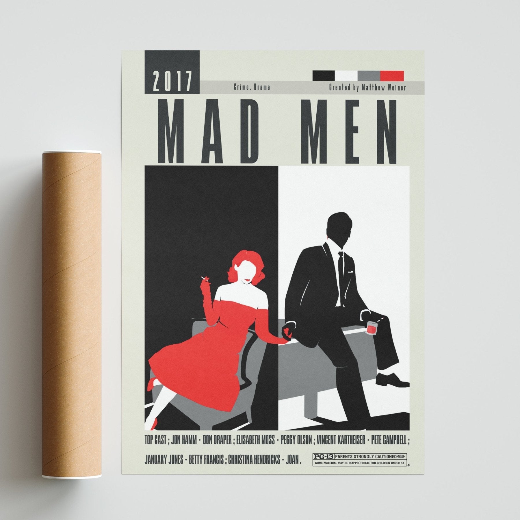 Mad Men Poster | Matthew Weiner Movies - 98typesModern Minimal Movies