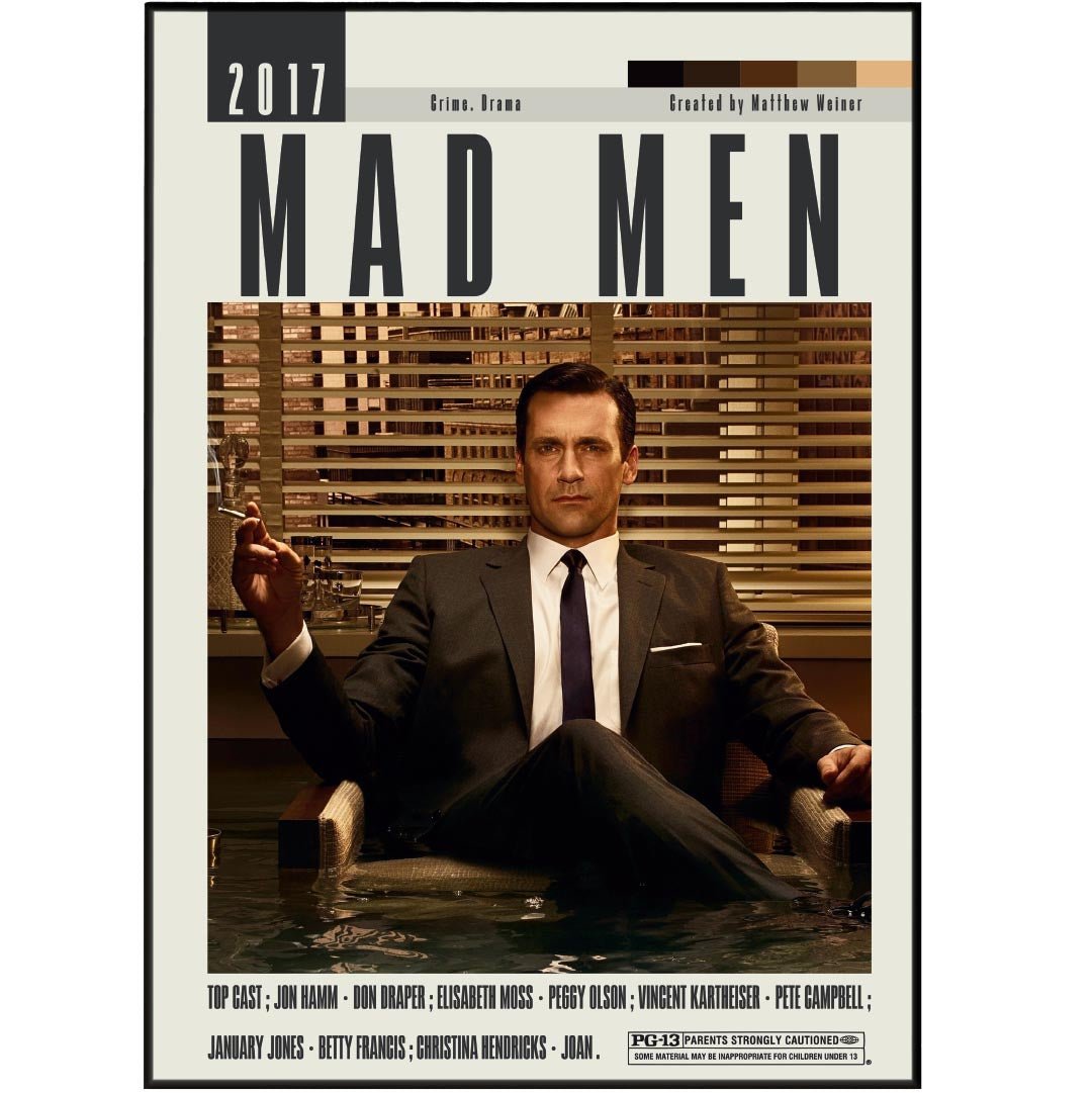 Mad Men Poster | Matthew Weiner Movies - 98typesModern Minimal Movies