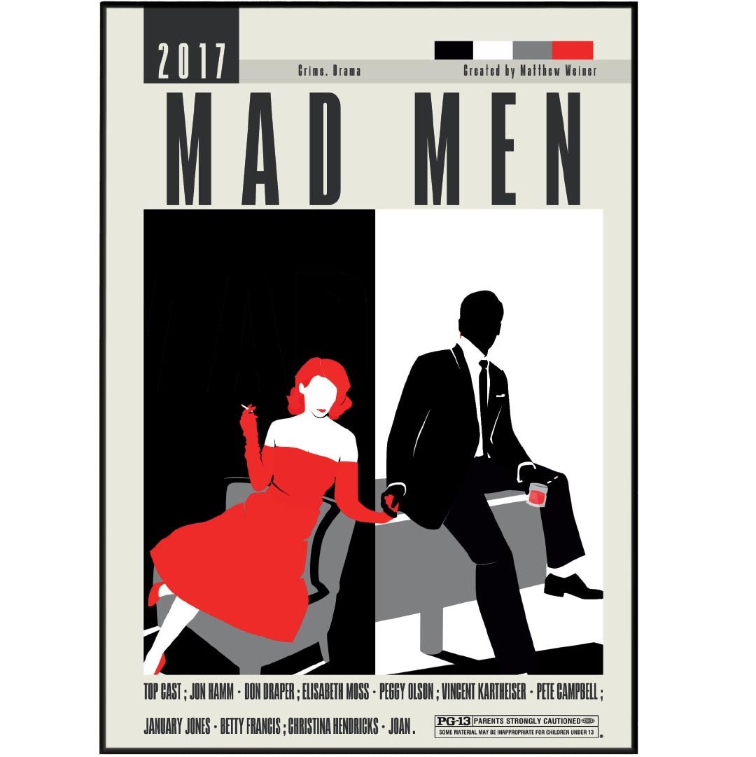 Mad Men Poster | Matthew Weiner Movies - 98typesModern Minimal Movies