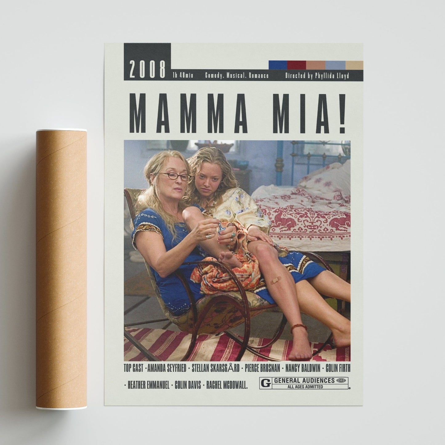 Mamma Mia! Poster | Phyllida Lloyd Movies - 98typesModern Minimal Movies