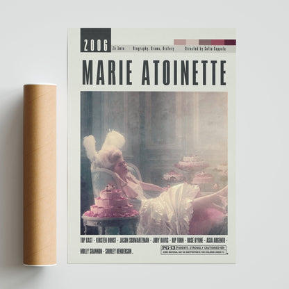 Marie Antoinette Poster | Sofia Coppola Movies - 98typesModern Minimal Movies