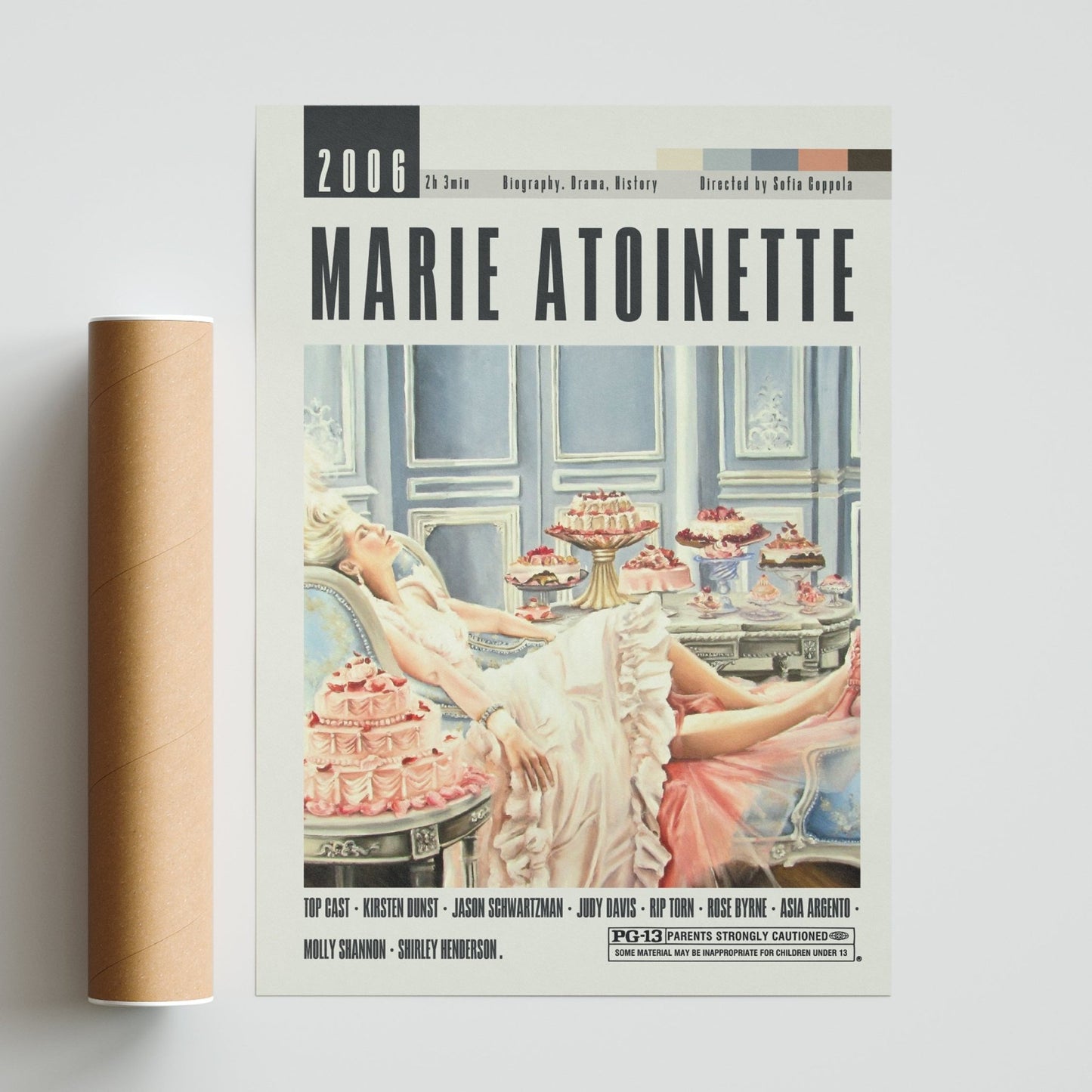 Marie Antoinette Poster | Sofia Coppola Movies - 98typesModern Minimal Movies