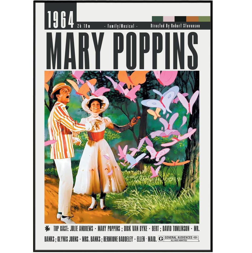 Mary Poppins 1964 Films Posters - 98types