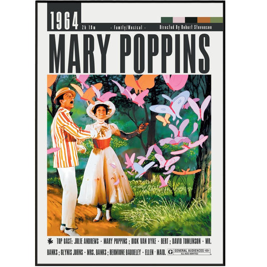 Mary Poppins 1964 Films Posters - 98types