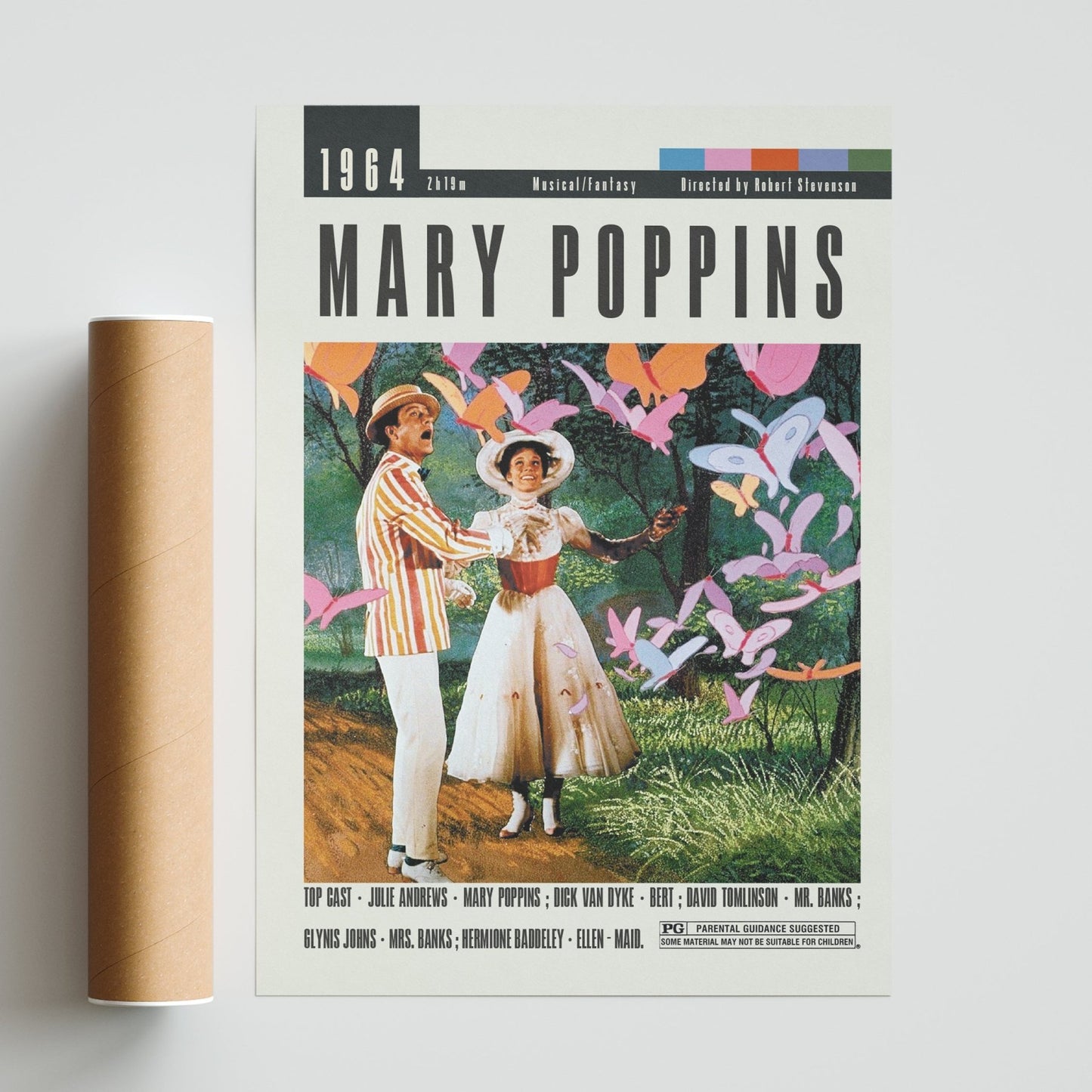 Mary Poppins Posters | Robert Stevenson Movies - 98typesModern Minimal Movies