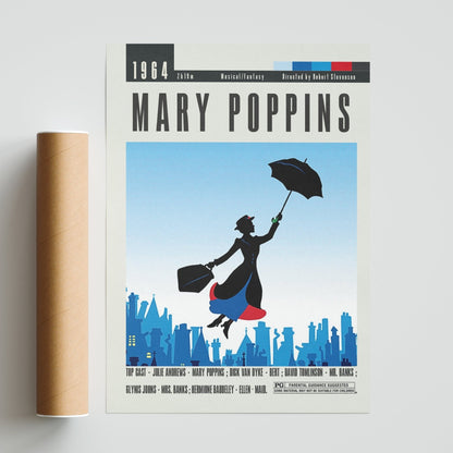 Mary Poppins Posters | Robert Stevenson Movies - 98typesModern Minimal Movies