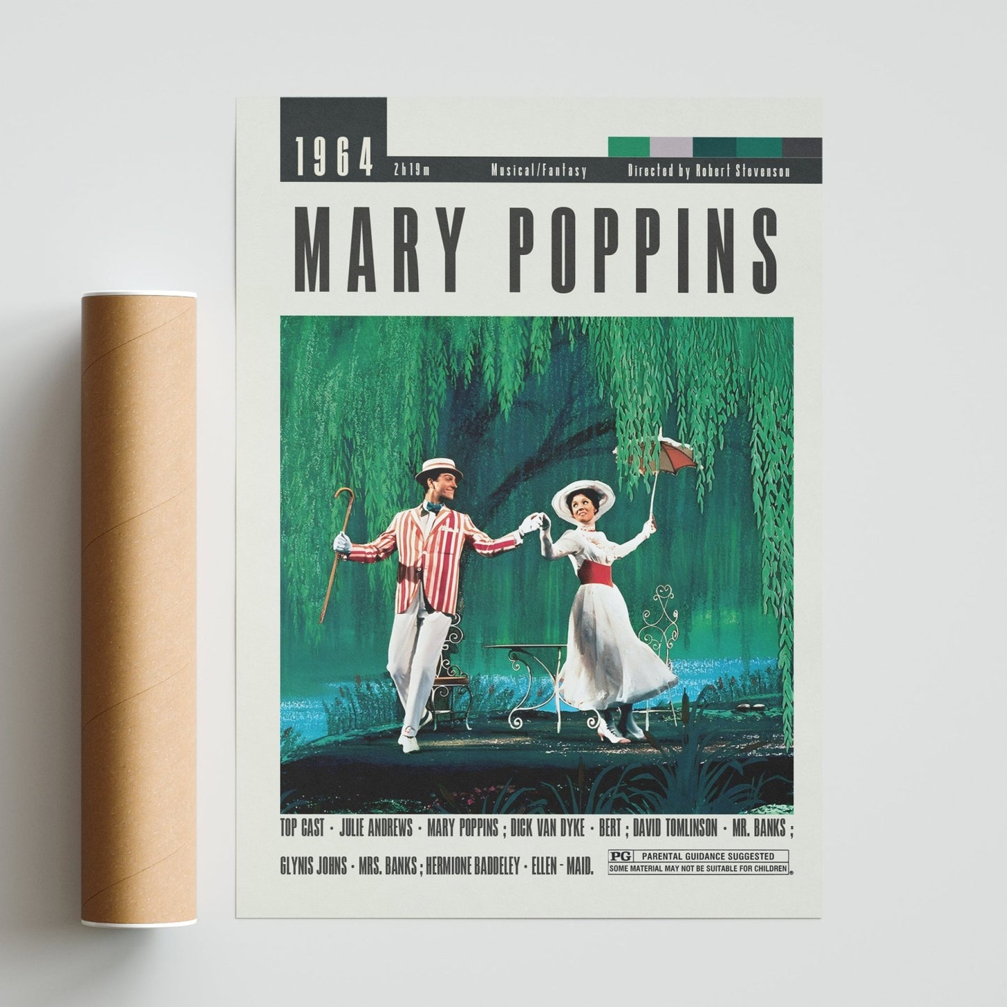 Mary Poppins Posters | Robert Stevenson Movies - 98typesModern Minimal Movies