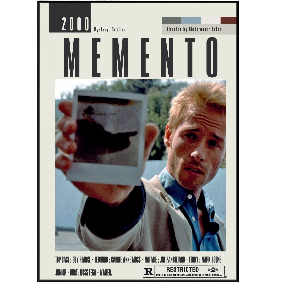 Memento Poster | Christopher Nolan Films - 98typesModern Minimal Movies