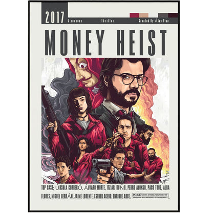 Money Heist TV Series Posters - 98typesModern Minimal Movies