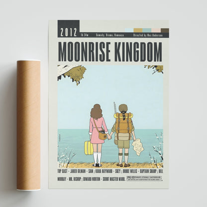 Moonrise Kingdom Poster | Wes Anderson Movies - 98typesModern Minimal Movies