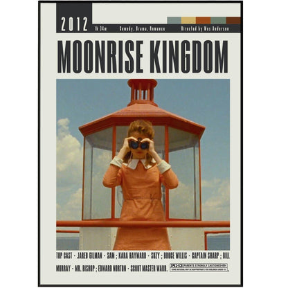 Moonrise Kingdom Poster | Wes Anderson Movies - 98typesModern Minimal Movies