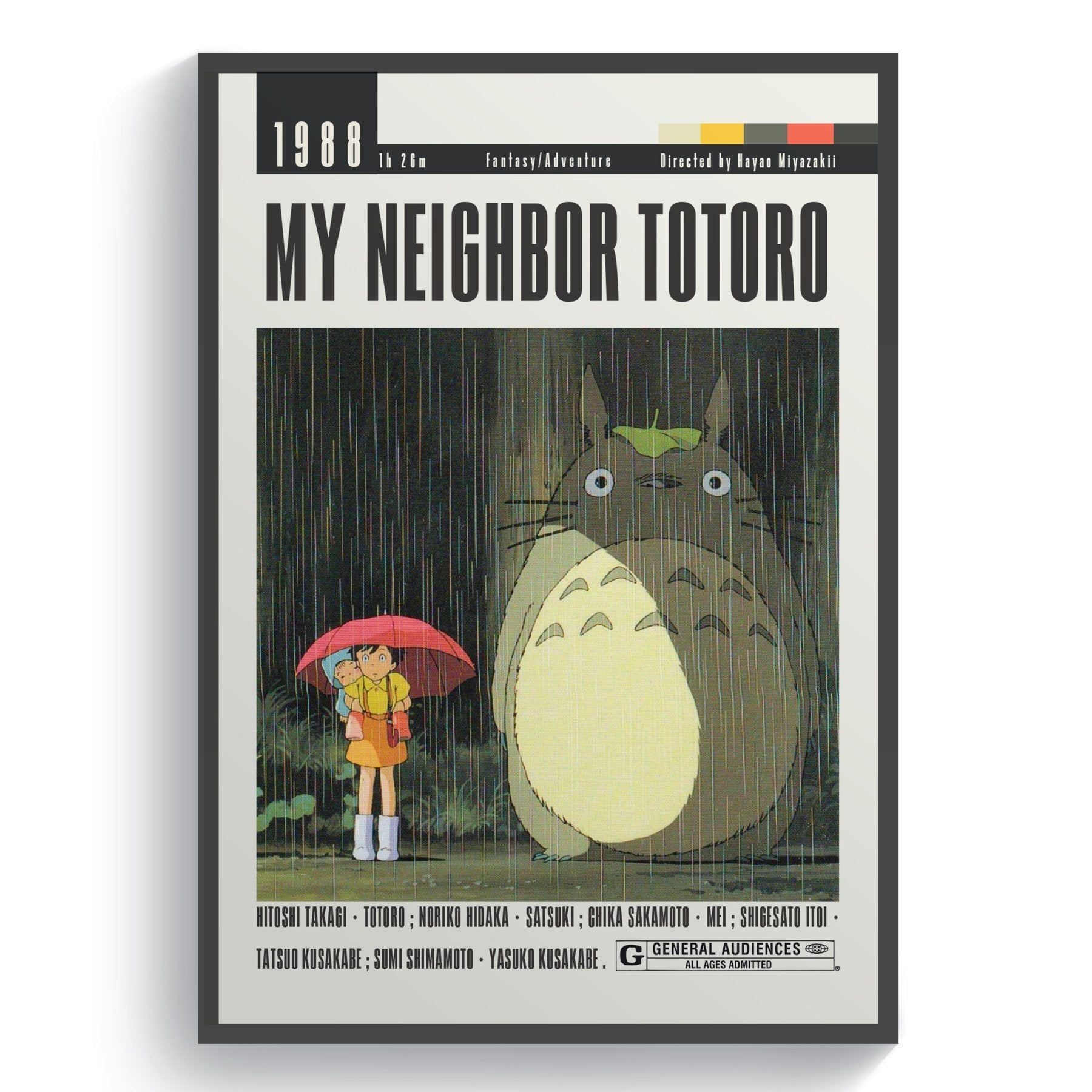 My Neighbor Totoro Movie | Classic Anime Film Posters - 98typesModern Minimal Movies