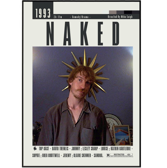 Naked Movies 1993 Posters - 98typesModern Minimal Movies