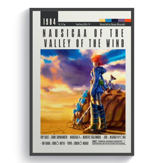 Nausicaa of the valley of the wind Movie Posters - 98typesModern Minimal Movies