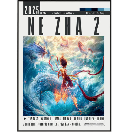 Ne Zha 2 2025 Movie Posters - 98typesModern Minimal Movies