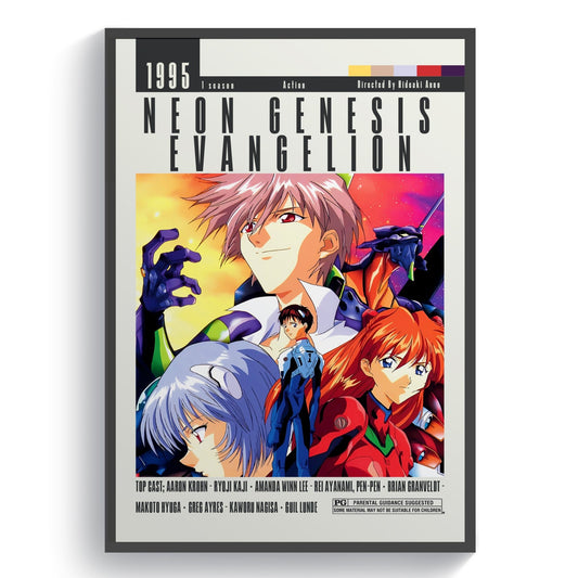 Neon Genesis Evangelion Poster Movies - 98typesModern Minimal Movies