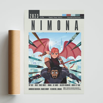 Nimona Poster | Nick Bruno Movies - 98typesModern Minimal Movies