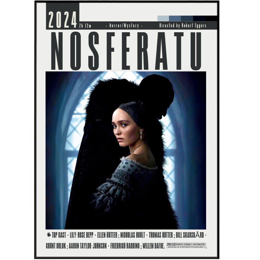 Nosferatu 2024 Movie Posters - 98typesModern Minimal Movies