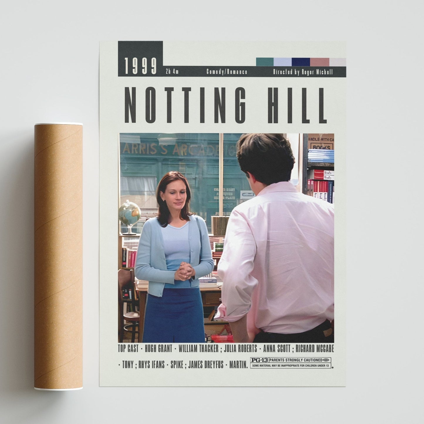 Notting Hill Posters | Roger Michell Movies - 98typesModern Minimal Movies