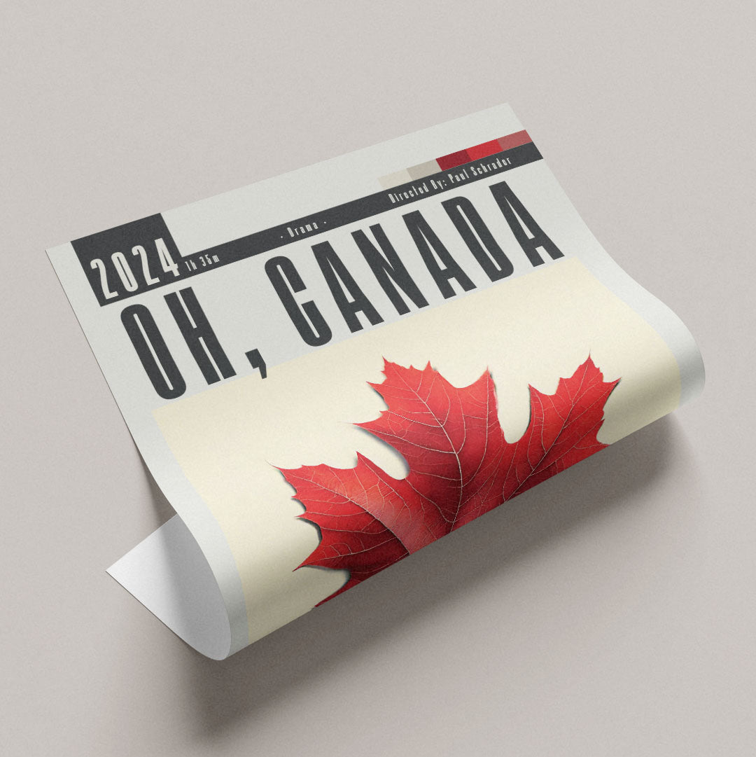 Oh, Canada Movie Poster - 98typesModern Minimal Movies