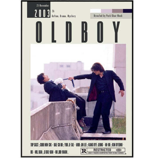 Oldboy Poster | Park Chan - wook Films - 98typesModern Minimal Movies