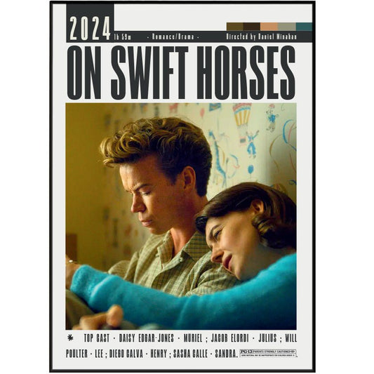 On Swift Horses 2024 Movie Posters - 98typesModern Minimal Movies