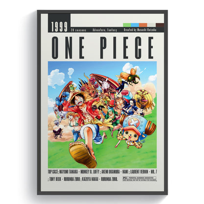 One Piece Anime Poster - 98typesModern Minimal Movies