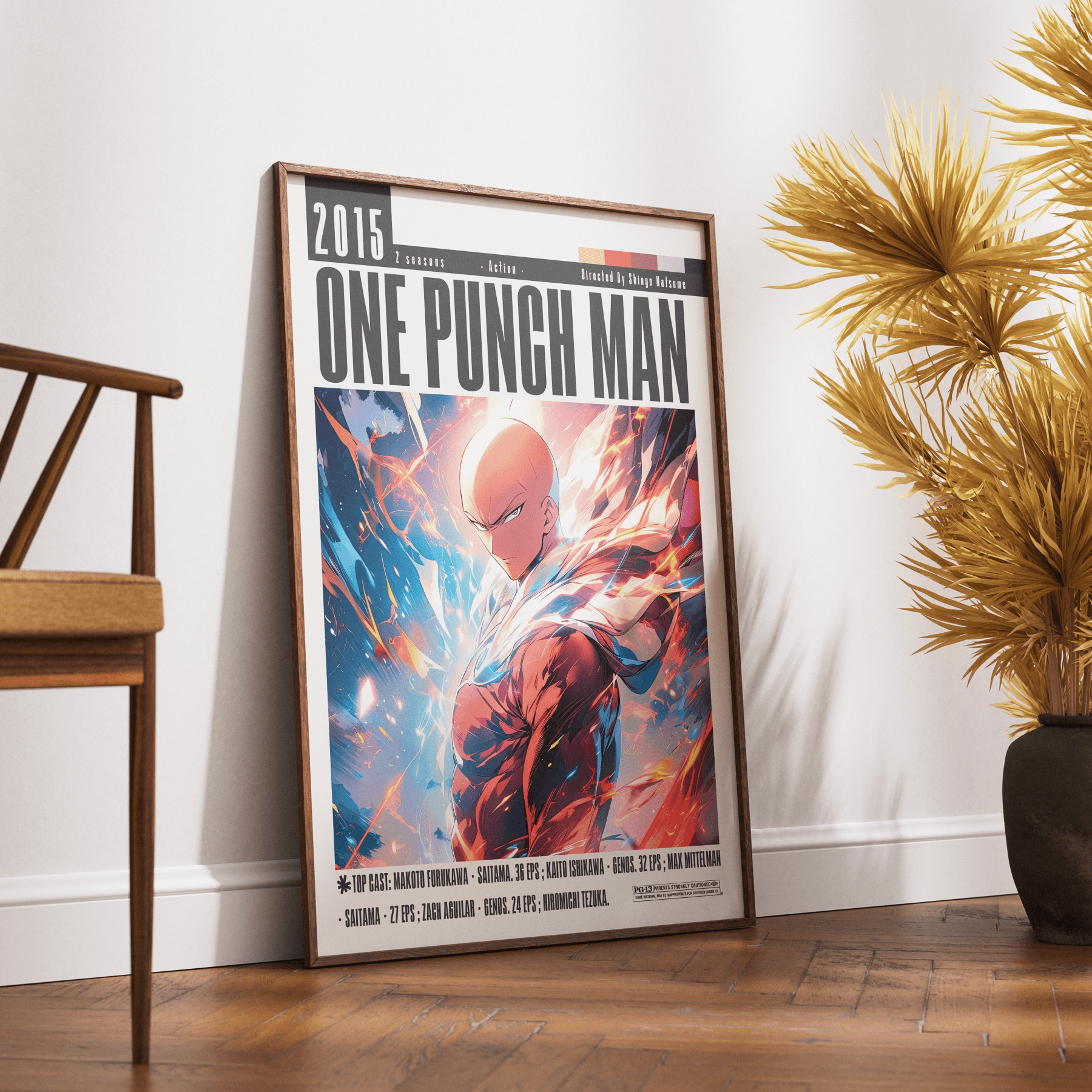 One Punch Man Film Posters - 98typesModern Minimal Movies