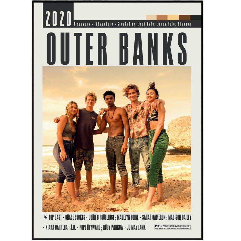 Outer Banks Tv Serie Posters - 98typesModern Minimal Movies