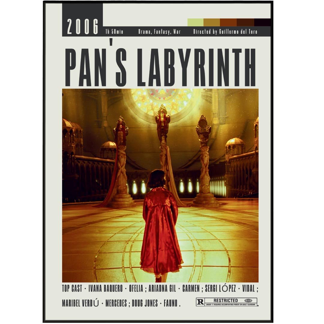 Pan's Labyrinth Poster | Guillermo del Toro Movies - 98typesModern Minimal Movies