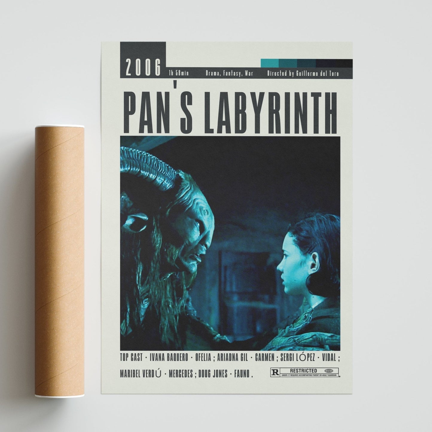Pan's Labyrinth Poster | Guillermo del Toro Movies - 98typesModern Minimal Movies