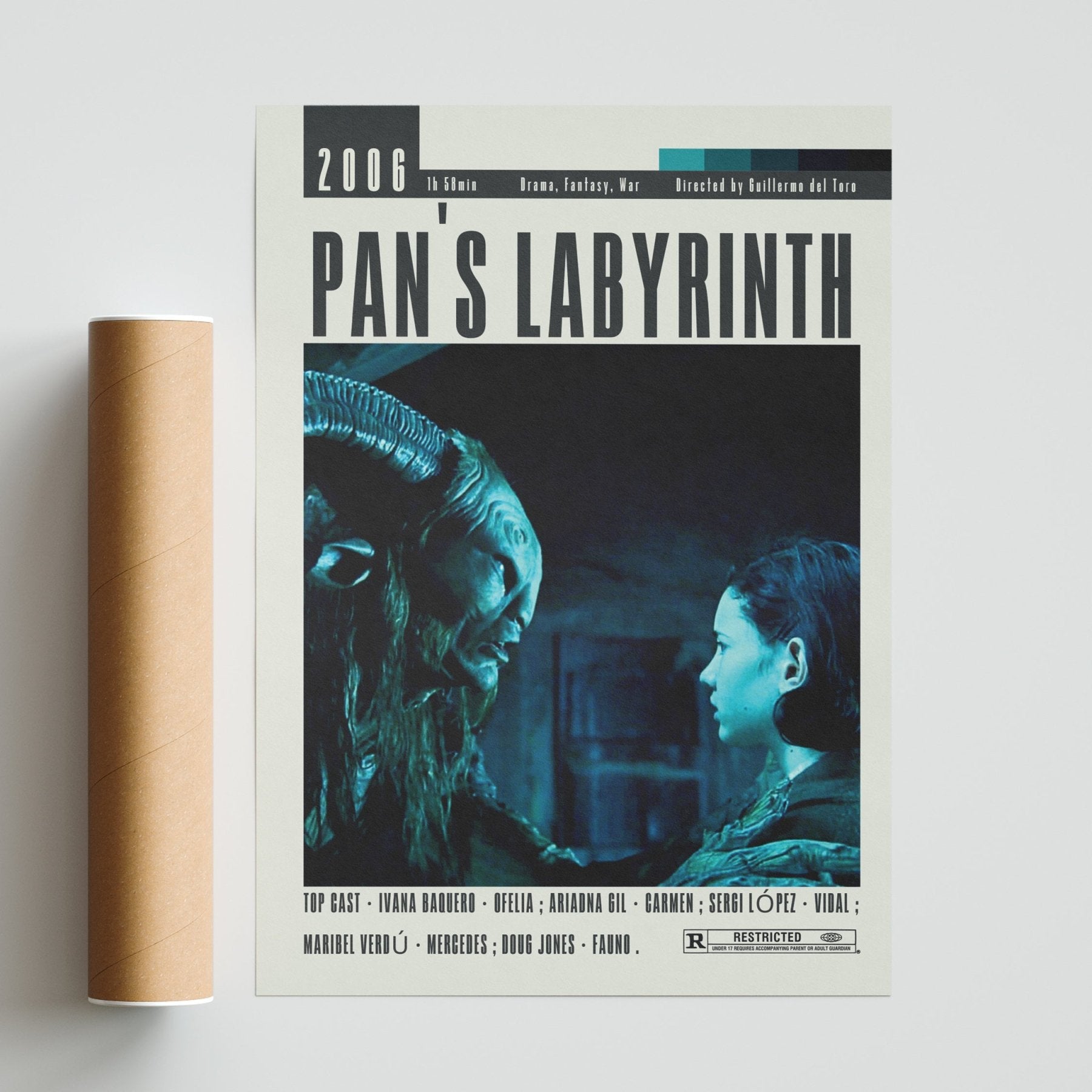 Pan's Labyrinth Poster | Guillermo del Toro Movies - 98typesModern Minimal Movies
