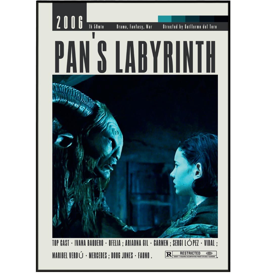 Pan's Labyrinth Poster | Guillermo del Toro Movies - 98typesModern Minimal Movies