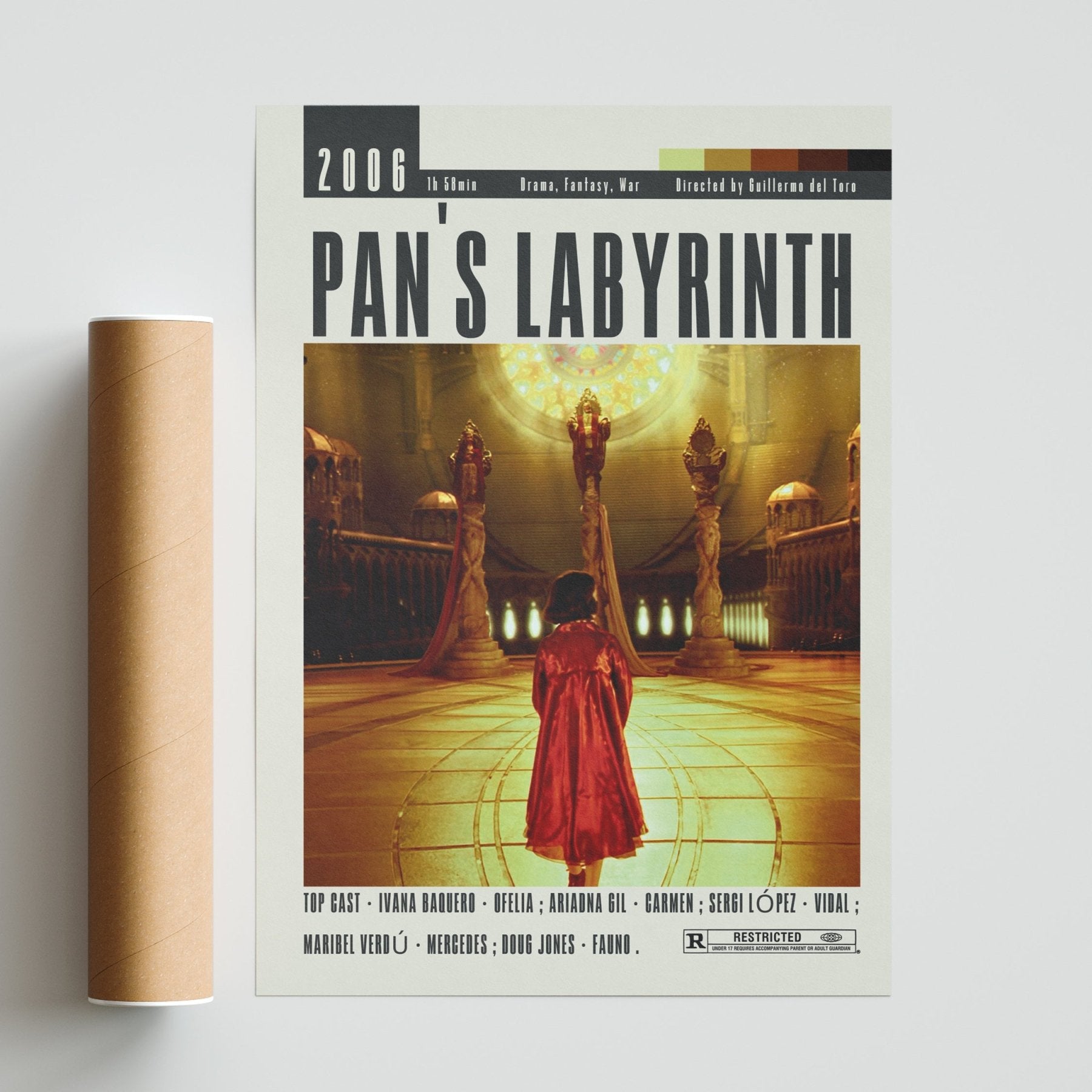 Pan's Labyrinth Poster | Guillermo del Toro Movies - 98typesModern Minimal Movies